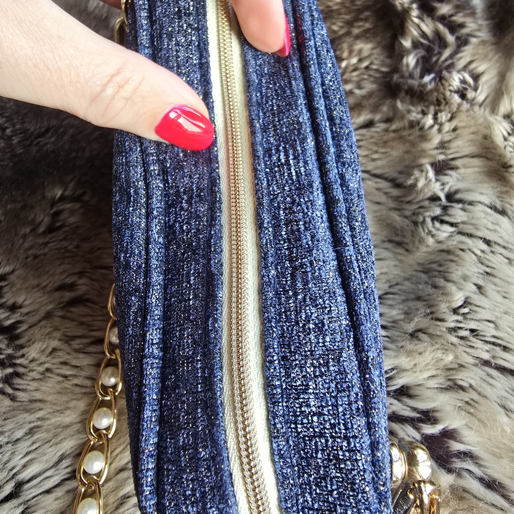 Chanel Conversion Makeup Bag - Denim Crossbody Ba… - image 2